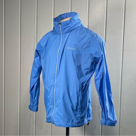 *Columbia Men's Blue Hooded Jacket Windbreaker Size 2X - Picture 7 of 14